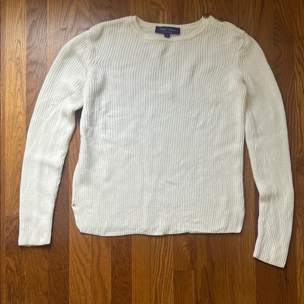 Ralph Lauren Purple Label Cream Sweater